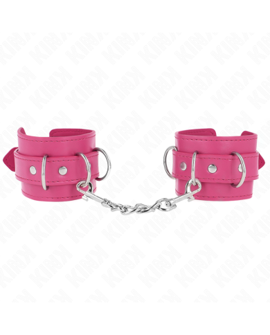 KINK - 3 APPAREILS-POIGNETS AJUSTABLES ROSE 17,5-25 CM X 6 CM