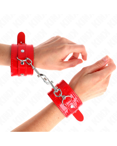 KINK - MANCHETTES BRILLANTES ROUGE AJUSTABLES 23-33 CM