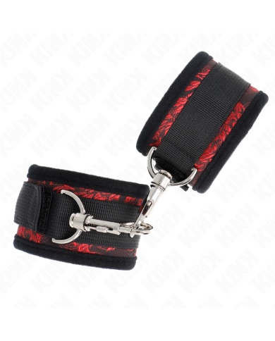 KINK - RETENUES POIGNETS SCANDAL ROUGE-NOIR