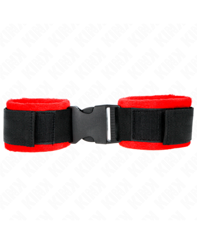 KINK - APPAREILS-POIGNETS À CROCHET ET BOUCLE EN NYLON NOIR MODÈLE 1 AJDUSTABLE 25-35 CM X 6 CM