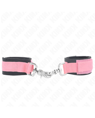 KINK - APPUI-POIGNETS RÉGLABLES EN NÉOPRÈNE ROSE RÉGLABLE 22-34 CM