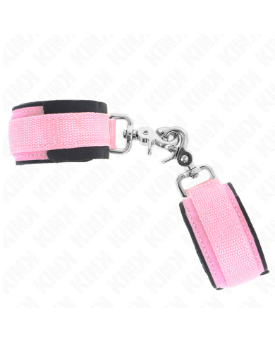 KINK - APPUI-POIGNETS RÉGLABLES EN NÉOPRÈNE ROSE RÉGLABLE 22-34 CM