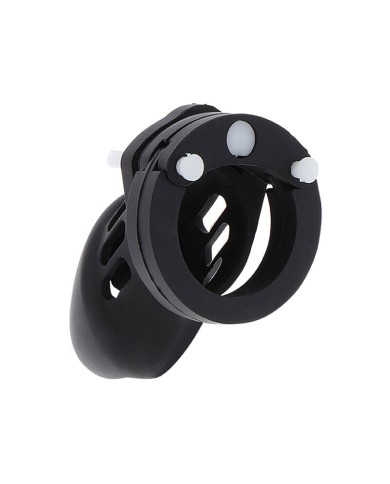 HIDDEN DESIRE - EXTREME CAGE DE CHASTETÉ SILICONE TAILLE S NOIR