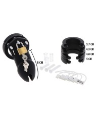 HIDDEN DESIRE - EXTREME CAGE DE CHASTETÉ SILICONE TAILLE L NOIR
