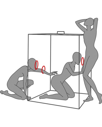 SECRET DOME - KINK CLUB CABIN SCANDALE NOIR ET ROUGE