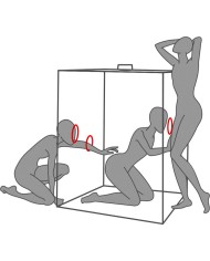 SECRET DOME - KINK CLUB CABIN SCANDALE NOIR ET ROUGE