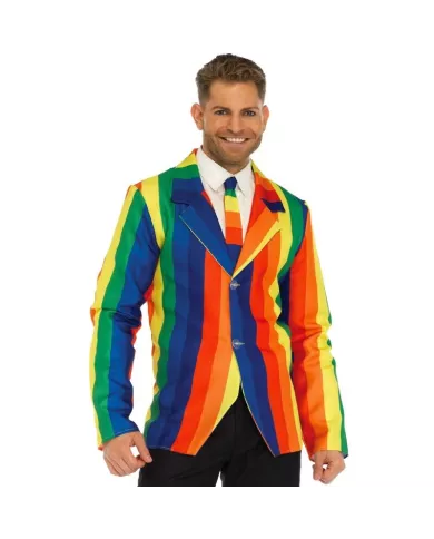 LEG AVENUE - BLAZER + CRAVATE ARC-EN-CIEL S LEG AVENUE - BLAZER + CRAVATE ARC-EN-CIEL S