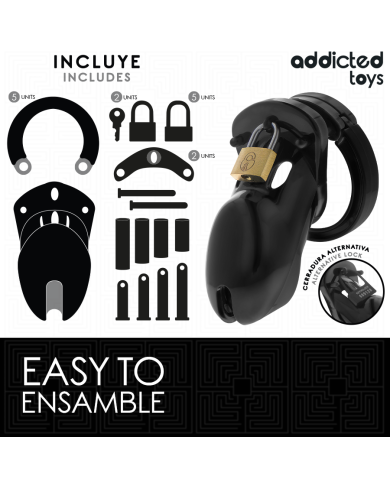 ADDICTED TOYS LOCKED - CAGE À PÉNIS INTERDITE 10 CM
