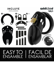 ADDICTED TOYS LOCKED - CAGE À PÉNIS OBSIDIAN HOLD TAILLE M