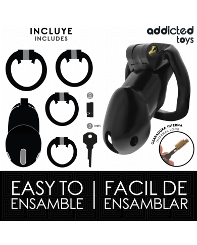 ADDICTED TOYS LOCKED - MINDNIGHT CELL CAGE À PÉNIS TAILLE L