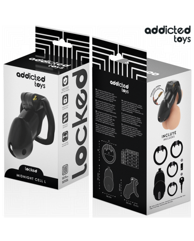 ADDICTED TOYS LOCKED - MINDNIGHT CELL CAGE À PÉNIS TAILLE L