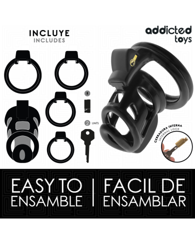 ADDICTED TOYS LOCKED - CAGE À PÉNIS GILDEN CAGE 8,5 CM