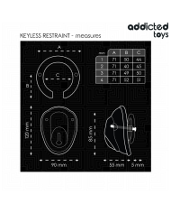 ADDICTED TOYS LOCKED - À PÉNIS VERROUILLÉE SANS CLÉ 11,5 CM