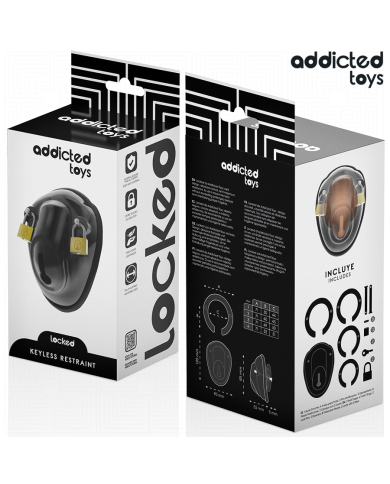 ADDICTED TOYS LOCKED - À PÉNIS VERROUILLÉE SANS CLÉ 11,5 CM