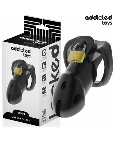 ADDICTED TOYS LOCKED - CAGE À PÉNIS UNBROKEN DEN 9,8 CM