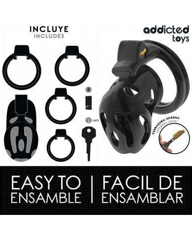 ADDICTED TOYS LOCKED - À PÉNIS CRYPTÉE VERROUILLÉE ET SCELLÉE 8 CM