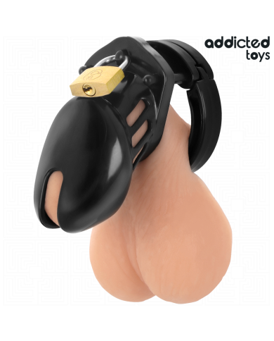 ADDICTED TOYS LOCKED - CAGE À PÉNIS OBSIDIAN HOLD TAILLE S