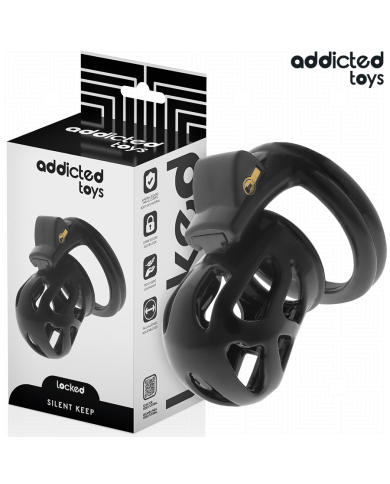ADDICTED TOYS LOCKED - CAGE À PÉNIS SILENCIEUSE 7,5 CM