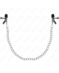KINK - PINCES À TAMELON CHAÎNE PLATE ARGENT 34 CM