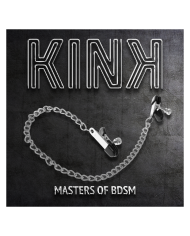 KINK - PINCES À TAMELON CHAÎNE PLATE ARGENT 34 CM