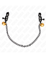 KINK - PINCES À METON CHAÎNE PLATE ET CLOCHE ARGENT 30 CM