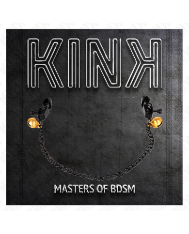 KINK - PINCES À METON CHAÎNE PLATE ET CLOCHE ARGENT 30 CM