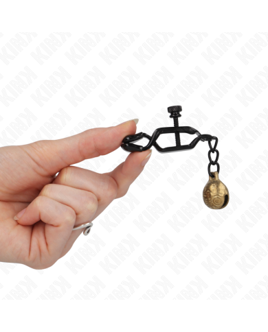 KINK - PINCES À METELONS STYLE CLOCHE NOIR 7 CM