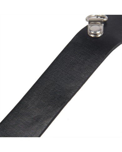 SUBBLIME - 953720 PINCES À SEINS EN CUIR BONDAGE NOIRES TAILLE UNIQUE