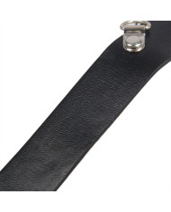 SUBBLIME - 953720 PINCES À SEINS EN CUIR BONDAGE NOIRES TAILLE UNIQUE