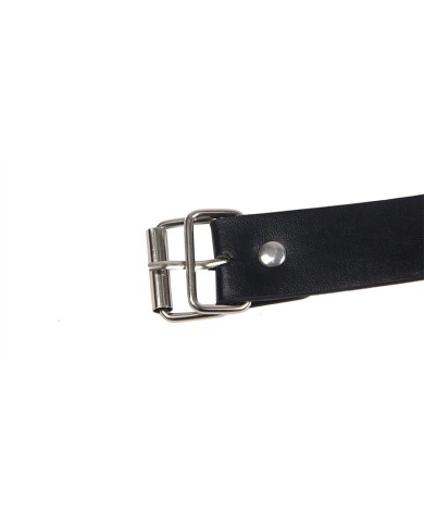 SUBBLIME - 953720 PINCES À SEINS EN CUIR BONDAGE NOIRES TAILLE UNIQUE