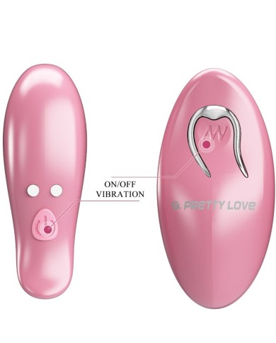 PRETTY LOVE - PINCES À TÉTONS CAILEY 10 VIBRATIONS TÉLÉCOMMANDE ROSE