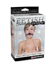 FETISH FANTASY EXTREME - DELUXE BALL GAG ET PINCES À TETONS