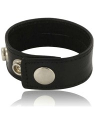 LEATHER BODY - SANGLE DE PÉNIS RÉGLABLE EN CUIR NOIR