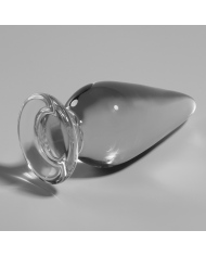 NEBULA SERIES BY IBIZA - PLUG ANAL MODÈLE 4 VERRE BOROSILICATE CLAIR 11 CM -O- 5 CM