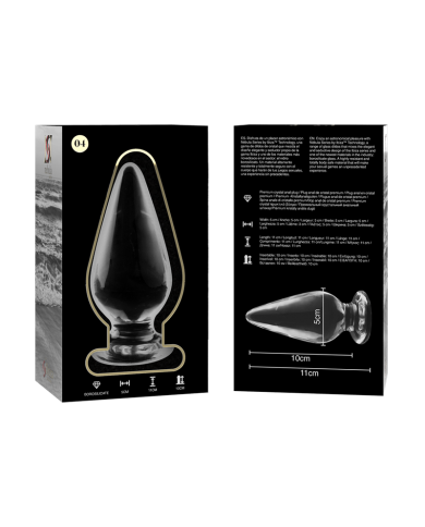 NEBULA SERIES BY IBIZA - PLUG ANAL MODÈLE 4 VERRE BOROSILICATE CLAIR 11 CM -O- 5 CM