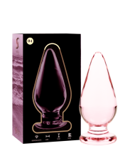 NEBULA SERIES BY IBIZA - PLUG ANAL MODÈLE 4 VERRE BOROSILICATE CLAIR 11 CM -O- 5 CM