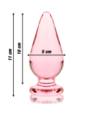 NEBULA SERIES BY IBIZA - PLUG ANAL MODÈLE 4 VERRE BOROSILICATE CLAIR 11 CM -O- 5 CM