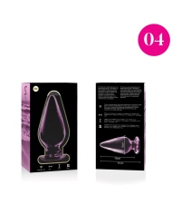 NEBULA SERIES BY IBIZA - PLUG ANAL MODÈLE 4 VERRE BOROSILICATE CLAIR 11 CM -O- 5 CM