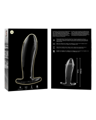 NEBULA SERIES BY IBIZA - PLUG ANAL MODÈLE 5 VERRE BOROSILICATE CLAIR 12.5 CM -O- 3.5 CM
