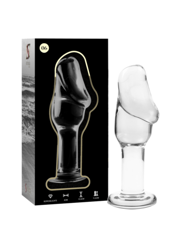 NEBULA SERIES BY IBIZA - PLUG ANAL MODÈLE 6 VERRE BOROSILICATE CLAIR 12.5 CM -O- 4 CM