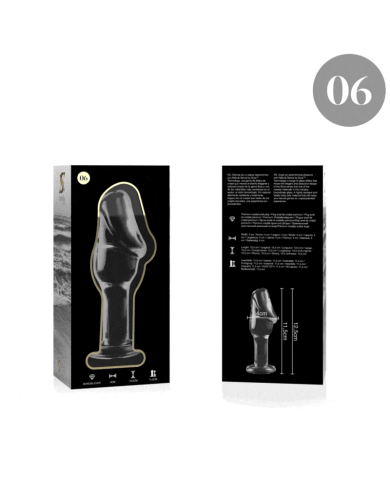 NEBULA SERIES BY IBIZA - PLUG ANAL MODÈLE 6 VERRE BOROSILICATE CLAIR 12.5 CM -O- 4 CM