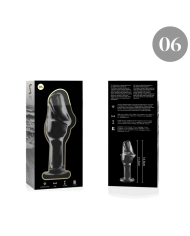 NEBULA SERIES BY IBIZA - PLUG ANAL MODÈLE 6 VERRE BOROSILICATE CLAIR 12.5 CM -O- 4 CM