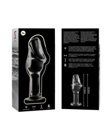 NEBULA SERIES BY IBIZA - PLUG ANAL MODÈLE 6 VERRE BOROSILICATE CLAIR 12.5 CM -O- 4 CM