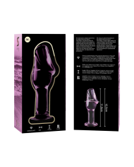 NEBULA SERIES BY IBIZA - PLUG ANAL MODÈLE 6 VERRE BOROSILICATE CLAIR 12.5 CM -O- 4 CM
