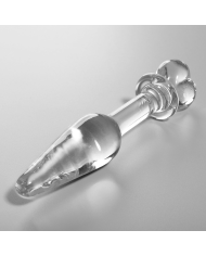 NEBULA SERIES BY IBIZA - PLUG ANAL MODÈLE 7 VERRE BOROSILICATE CLAIR 13.5 CM -O- 3 CM