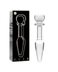NEBULA SERIES BY IBIZA - PLUG ANAL MODÈLE 7 VERRE BOROSILICATE CLAIR 13.5 CM -O- 3 CM