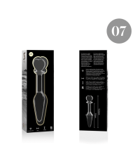NEBULA SERIES BY IBIZA - PLUG ANAL MODÈLE 7 VERRE BOROSILICATE CLAIR 13.5 CM -O- 3 CM