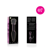 NEBULA SERIES BY IBIZA - PLUG ANAL MODÈLE 7 VERRE BOROSILICATE CLAIR 13.5 CM -O- 3 CM