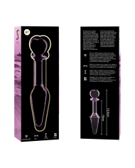 NEBULA SERIES BY IBIZA - PLUG ANAL MODÈLE 7 VERRE BOROSILICATE CLAIR 13.5 CM -O- 3 CM