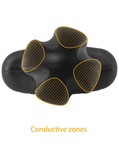 ELECTRASTIM - PLUG ANAL TARTARE QUADRIPOLAR SILICONE NOIR